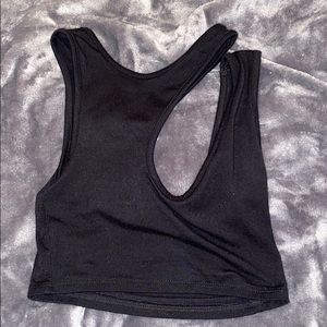 emma & sam open neck crop top